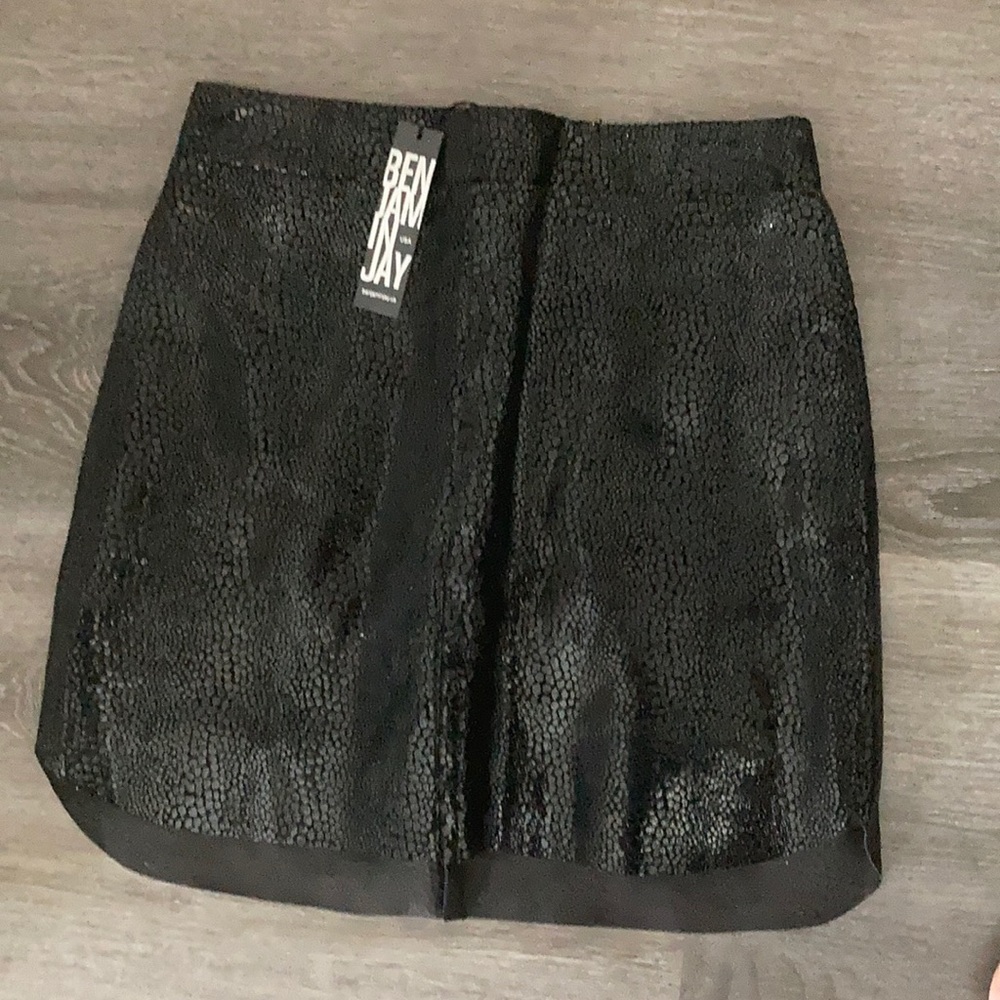 Benjamin Jay black mini skirt